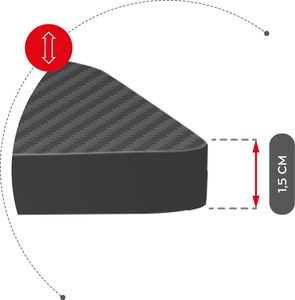 Biurko Huzaro Hero 7.7 Czarne 160 cmx60 cm 10