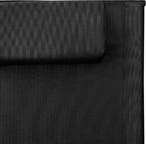 vidaXL Leżak tworzywo textilene czarno-szary 6