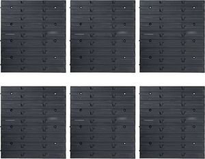 vidaXL 96-częściowy organizer na panelach ściennych, czerwono-czarny 5