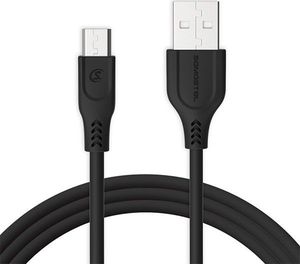 Kabel USB Somostel USB-A - microUSB 1 m Czarny (SMSBT09BLACK) 1