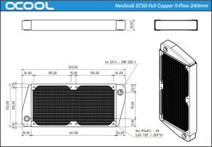Alphacool NexXxos ST30 Full Copper 240mm (1011657) 7