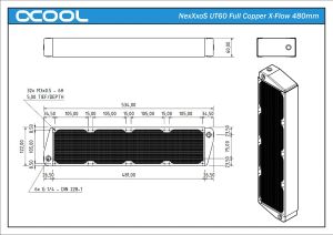 Alphacool NexXxoS UT60 Full Copper X-Flow 480mm (1011667) 7