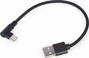 Kabel USB Gembird USB-A - USB-C Czarny (CC-USB2-AMCML-0.2M) 1