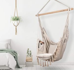 AD Accessories Krzesło brazylijskie fotel wiszący hamak krzesło 8