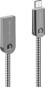 Kabel USB Somostel USB-A - microUSB 1 m Srebrny (SMS-BJ01) 7
