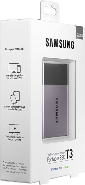 Dysk zewnętrzny SSD Samsung SSD 250 GB Szaro-czarny (MU-PT250B/EU) 8