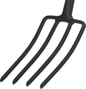 vidaXL Widły ogrodnicze, uchwyt w kształcie litery T, stal i drewno 5