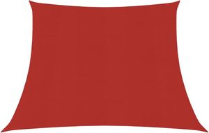 vidaXL Żagiel przeciwsłoneczny, 160 g/m, czerwony, 3/4x2 m, HDPE 1