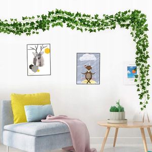 AD Accessories 12x Sztuczny Bluszcz na Ścianę Balkon Roślina 25M 12