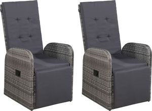 vidaXL 3-częściowy zestaw mebli ogrodowych szary 7