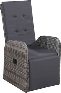 vidaXL 3-częściowy zestaw mebli ogrodowych szary 8