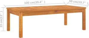 vidaXL 5-cz. zestaw wypoczynkowy do ogrodu, poduszki, drewno akacjowe 8