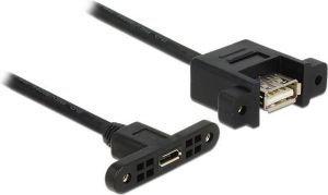 Kabel USB Delock USB-A - microUSB 0.25 m Czarny (85109) 1