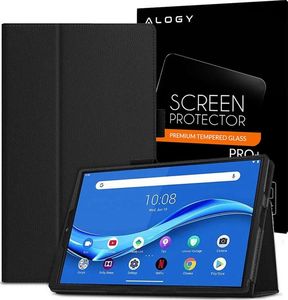 Etui na tablet Alogy Etui Stand Cover Alogy do Lenovo M10 Gen.2 TB-X306 Czarne + Szkło 1