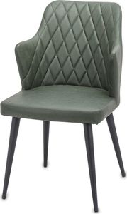Art-Pol Krzesło tapicerowane zielone 63x49x84x47 cm 1