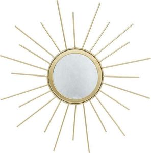 Art-Pol Małe Złote Lustro Dekoracyjne Słońce, Metal h:30cm 1