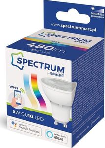 Spectrum Żarówka LED GU10 5W 230V RGBW+CCT+DIM Wi-Fi/BT Spectrum SMART himp 2
