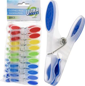 Ultra Clean Klamerki na pranie ubrania odzież bieliznę mocne zestaw komplet klamerek 20 sztuk 1