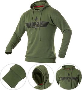 Mil-Tec Mil-Tec Bluza z Kapturem Top Gun Olive M 1