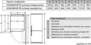 Lodówka Bosch KGN39LBE5 7