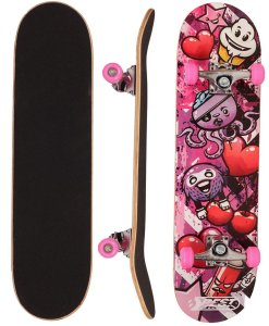 Deskorolka Best Sporting Deskorolka Drewniana OCOTOPUS PINK BEST SPORTING 3