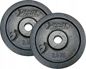 Best Sporting Obciążenie Żeliwne Czarne 2x2,5 kg fi 30mm 1