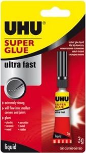 Jedność Klej Super Glu Ultra Fast UHU 3g 1