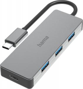 HUB USB Hama 1x USB-C PD  + 3x USB-A 3.2 Gen2 (002001050000) 1