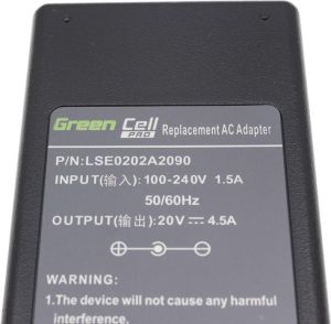 Zasilacz do laptopa Green Cell 90 W, 2.5 mm, 4.5 A, 20 V (AD13-P) 3