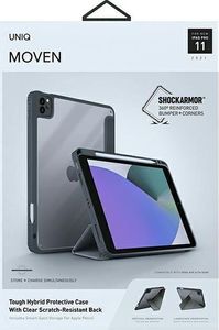 Etui na tablet Uniq UNIQ etui Moven iPad Pro 11" (2021) Antimicrobial szary/charcoal grey 13
