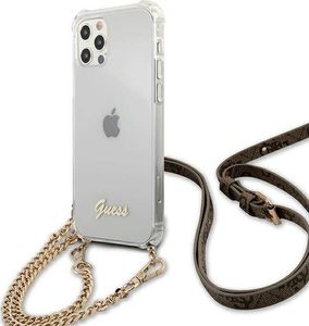 Guess Guess GUHCP12LKC4GSGO iPhone 12 Pro Max 6,7" Transparent hardcase 4G Gold Chain 2