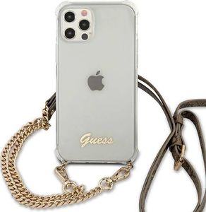 Guess Guess GUHCP12LKC4GSGO iPhone 12 Pro Max 6,7" Transparent hardcase 4G Gold Chain 3