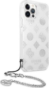Guess Guess GUHCP12LKSPESI iPhone 12 Pro Max 6,7" srebrny/silver hardcase Peony Chain Collection 4