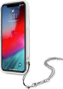 Guess Guess GUHCP12LKSPESI iPhone 12 Pro Max 6,7" srebrny/silver hardcase Peony Chain Collection 5