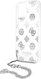 Guess Guess GUHCP12LKSPESI iPhone 12 Pro Max 6,7" srebrny/silver hardcase Peony Chain Collection 6