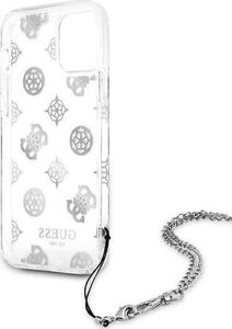 Guess Guess GUHCP12LKSPESI iPhone 12 Pro Max 6,7" srebrny/silver hardcase Peony Chain Collection 7