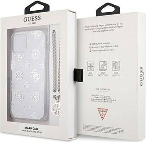 Guess Guess GUHCP12LKSPESI iPhone 12 Pro Max 6,7" srebrny/silver hardcase Peony Chain Collection 8