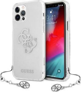 Guess Guess GUHCP12LKS4GSI iPhone 12 Pro Max 6,7" Transparent hardcase 4G Silver Charms Collection 1