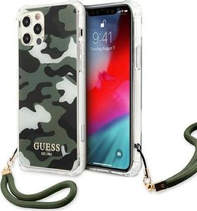 Guess Guess GUHCP12MKSARKA iPhone 12/12 Pro 6,1" zielony/khaki hardcase Camo Collection 1