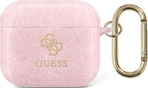 Guess Etui ochronne GUA3UCG4GP Glitter Collection do AirPods 3 różowe 1