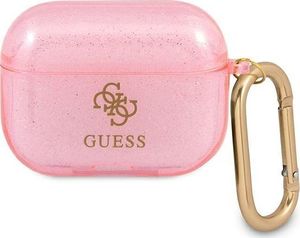 Guess Etui ochronne GUAPUCG4GP Glitter Collection do AirPods Pro różowe 1