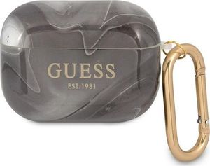 Guess Etui ochronne GUAPUNMK Marble Collection do AirPods Pro szare 1