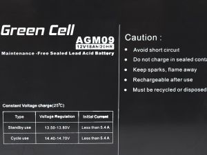 Green Cell Akumulator 12V/18Ah (AGM09) 5
