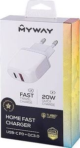 Ładowarka Carmotion MyWay 1x USB-A 1x USB-C 4