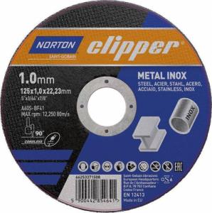 Norton Clipper Tarcza do przecinania Norton Clipper 125x1,0 metal inox A60S-125x1.0x22.2-T41 NOR-Clipper 1