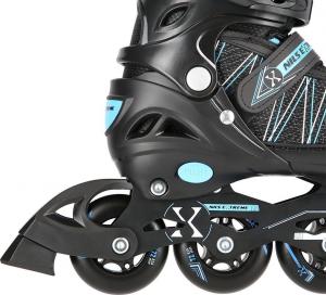 Rolki Nils Extreme NH11912-A z wymienną płozą regulowane czarne r. 39-42 5