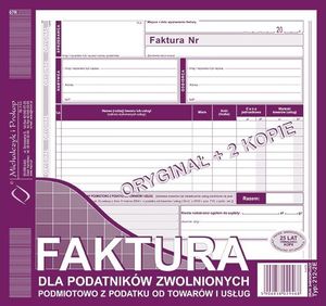 Michalczyk & Prokop Faktura dla podatników zwolnionych...212-2E 1