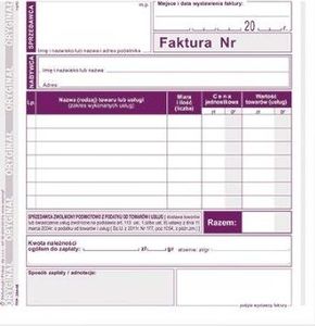 Michalczyk & Prokop Faktura dla podatników zwolnionych...204-4E 2