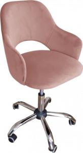 Krzesło biurowe Atos Milano Różowe 1