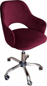 Krzesło biurowe Atos Milano Bordowe 1